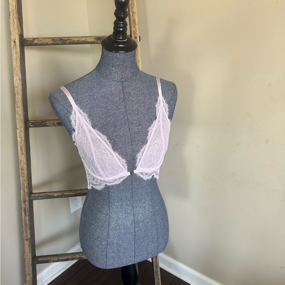 Free People NWT You’re So Great Lace Underwire Bra Lilac - Picture 6 of 11